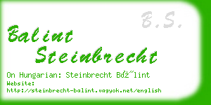 balint steinbrecht business card